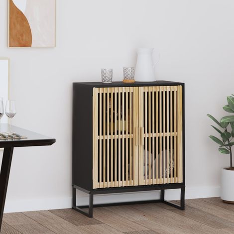 Sideboard Schwarz 60x30x75 cm Holzwerkstoff vidaXL
