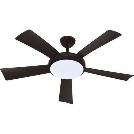 WALLIS Noir - Ventilateur de plafond Ø132cm 38W + éclairage LED