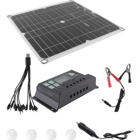 200W Portable Panneau Solaire Kit De Charge Kits Panneau Solaire Chargeur Solaire Batterie Chargeurs Responsable pour Les Appareils Électroniques (1/5)