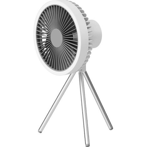 Ventilateur trépied portable de bureau, silencieux, 3 vitesses, support de table trépied (1/4)