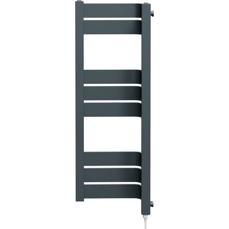 Miller Anthracite 850mm x 300mm Incorner Electric Towel Rail (1/5)