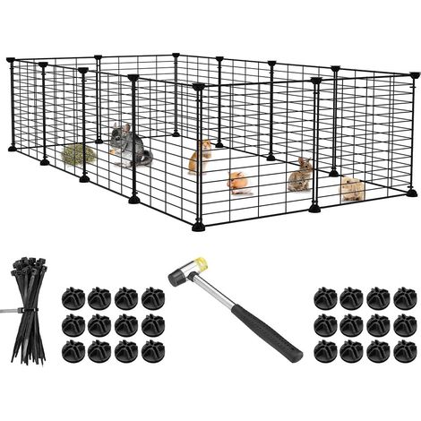Recinto Animali Piccola Taglia Personalizzabile per Criceti Conigli 12pz 35x35cm (1/5)