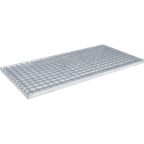 Grille Argent 80 x 40 x 2 cm Acier galvanisé à chaud CFW186755 (1/5)