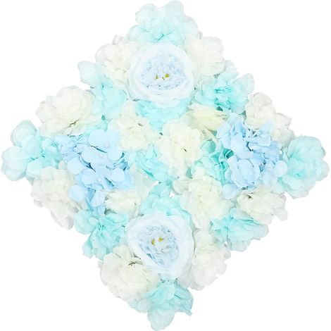 Panneau Mural Fleuri de Mariage en Fleurs Artificielles en Soie, Design en Grille, Réaliste et Solide, pour Décoration de Fond en Café Mariage (1/5)