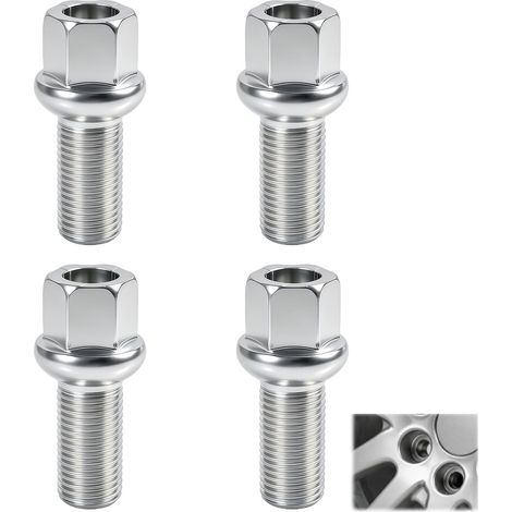 Lot de 4 Boulons de Roue M14x1,5x27 mm à Portée Sphérique (1/5)