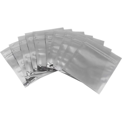 Lot de 100 sachets de rangement antistatiques à fermeture éclair refermables pour composants électroniques (1/5)