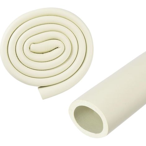 Tube en Mousse d'Isolation de Tuyau, Diamètre Intérieur de 32mm, Diamètre Extérieur de 44mm, Longueur de 1m, Tube en Mousse Souple et Flexible pour l'Isolation Des Poignées [Blanc] (1/5)