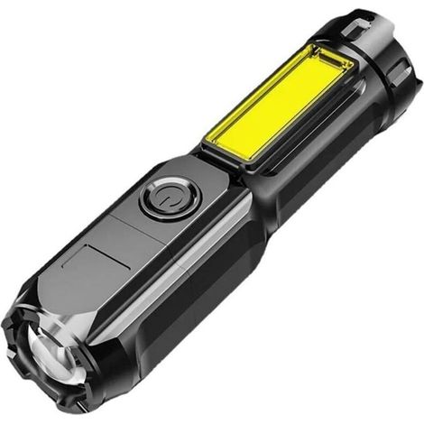 Lampe torche LED portable rechargeable avec superbe sortie de 100 000 lumens et éclairage longue distance (1/5)