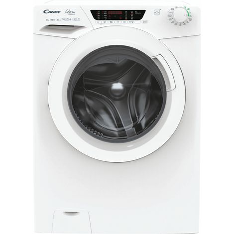 Candy Ultra Hygiene Ultra, Lavatrice Carica Frontale 10 KG, 10% più efficente della classe A, 1400 giri, Bianco, Inverter, Vapore, Wi-Fi, Ciclo Igiene, HES14104TWM6/1-S