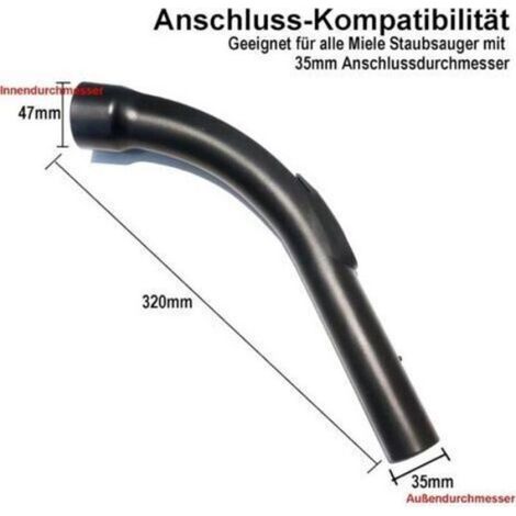 Poignée Aspirateur - Diamètre 35 mm - Compatible Avec Aspirateurs Miele - Pièce Détachée - 1 Unité (1/4)