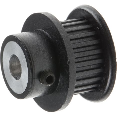 Poulie pour courroie crantée en Aluminium, PC renforcé de fibre de verre 24 dents , pas de 2mm, alésage 5mm ( Prix pour 1 )