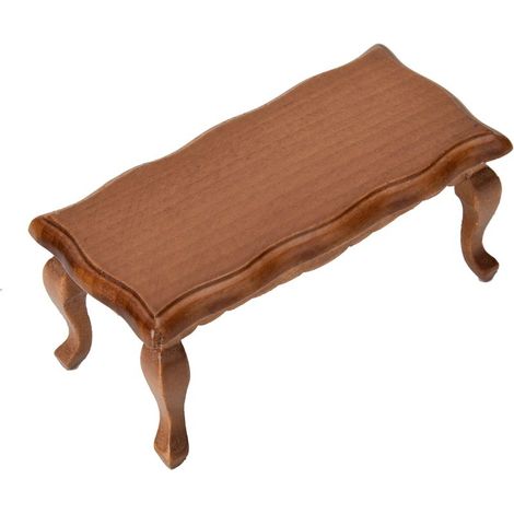 Table de Chevet Modèle Réduit pour Maison de Poupée 1/12 Accessoires Décoratifs (Marron) (1/5)
