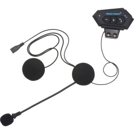 Casque sans fil Bluetooth + EDR avec fonction mains libres, microphone, contrôle de la musique et des appels, et fonction de chargement USB – Noir – RAPANDA (1/5)