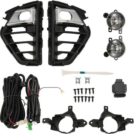 jeu de feux antibrouillard LED pour Nissan NV350 Caravan Microbus/Urvan 2023 : cache, grille, cadre, câblage, interrupteur et support. (1/5)