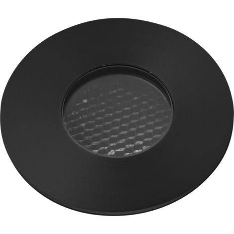 GRUND 80 Empotrable negro inox 7W