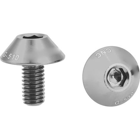GUB G-510 2 pièces M5 12mm vélo vélo bouteille d'eau porte-Cage support vis boulons (argent) (1/5)