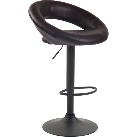 Sgabello Cucina Olinda In Similpelle marrone nero