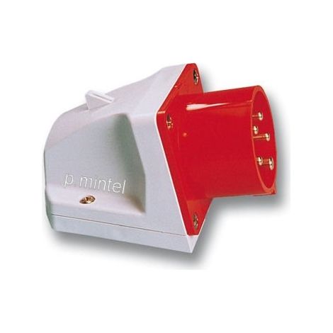 Conector del receptor (fijo) 16A 400V 3P+Z+N IP44
