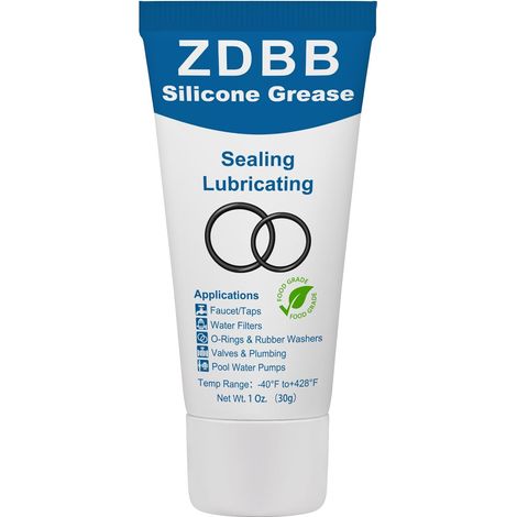 Joints toriques de robinet lubrifiant en silicone pour joints toriques en caoutchouc, filtre à eau, cartouches de joints de pompe de piscine, valves, bouchons de pression, joints, 28,3 g (1/5)