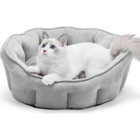 Lit pour chat , ressentie, épaissir, Gris, 46x46x23cm