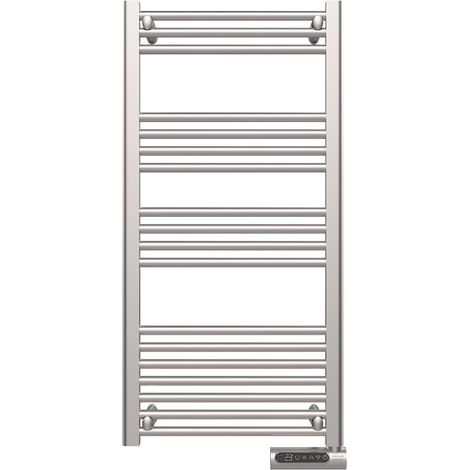 Radiateur Sèche-Serviette Électrique Basse Consommation 9200 Towel Acier 750 W, Affichage LED, Commande Tactile, Minuterie, 3 Modes de Fonctionnement, 2 Systèmes de Sécurité (1/5)