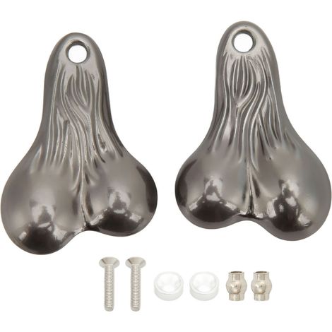 Pare-chocs Boules Taureau en Alliage de Zinc Suspension Camion Écrous pour Voitures RC Universelles 1/10 Titane (1/5)