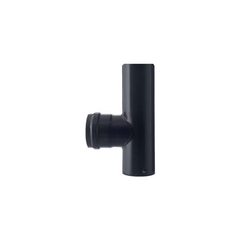 RACCORDO A T M/F PER STUFE A PELLET NERO OPACO PESANTE MM.1,2  ø cm.10    SAVE