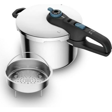 Tefal Secure Trendy autocuiseur 6 litres bleu noir