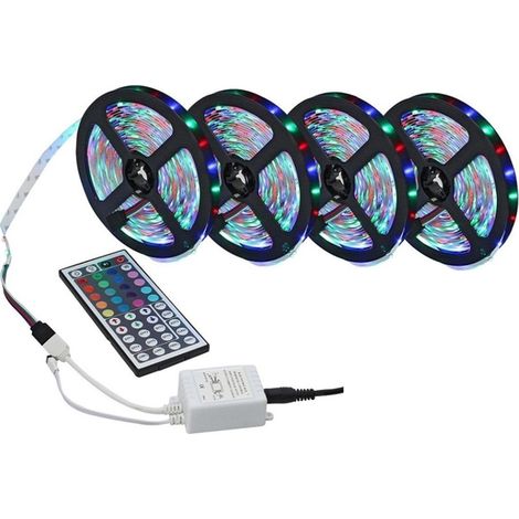 Bande LED RGB flexible avec télécommande infrarouge 5 m, 10 m, 20 m (1/5)