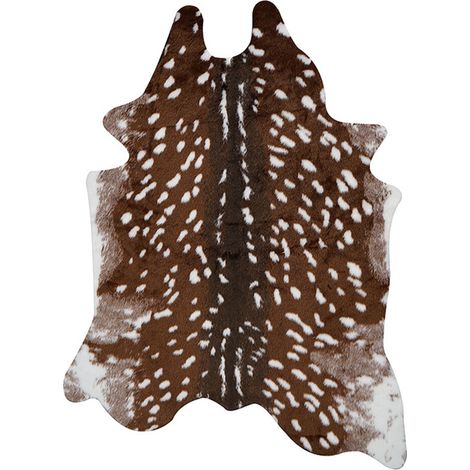 Tapis Faussé Peau De Biche - Motif Peau De Vache - Pour Salon Chambre Ou Bureau - 120 x 170 cm - 1 Pièce (1/5)