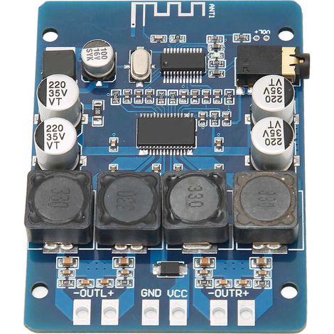 Digitale Leistungsverstärkerplatine ABS 2-Kanal-Audioverstärkermodul AUX-Decoderplatine 45W (1/5)