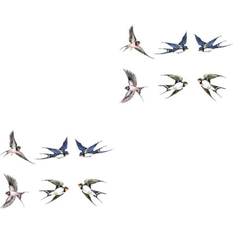 2ensembles Autocollants Anti-collision Oiseaux Décorations De Fenêtre Électrostatiques Alerte Visuelle Pour Les Collisions Oiseaux Faciles à Appliquer Retirer Pour Toutes