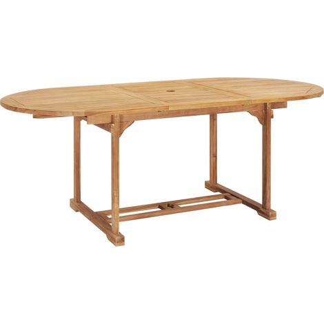 Maison Exclusive - Tavolo da Pranzo Allungabile 150-200x100x75 cm Massello di Teak