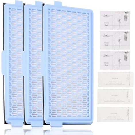 Lot de 3 Filtres pour Miele, includere 3 filtre Active AirClean 3 filtres moteur, filtre aspirateur pour miele Complete C2 C3 Compact C1 C2 S4000 S5000 S6000 S8000 series (1/5)