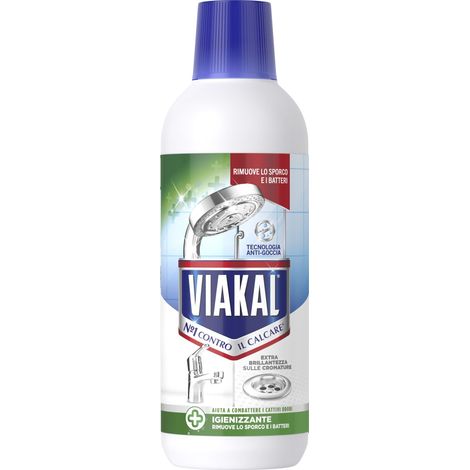 Viakal Anticalcare Igienizzante - 470ml Rimuove Calcare per un Bagno Profumato