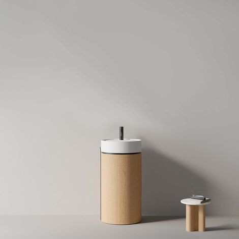 Lavabo Freestanding 45 cm Rovere Chiaro - Cora (1/5)