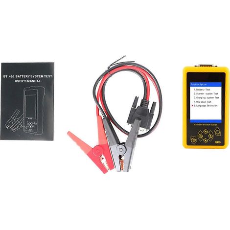 Testeur de batterie automobile AUTOOL BT-460 : analyseur de système de charge, mesure de capacité et de résistance (1/4)
