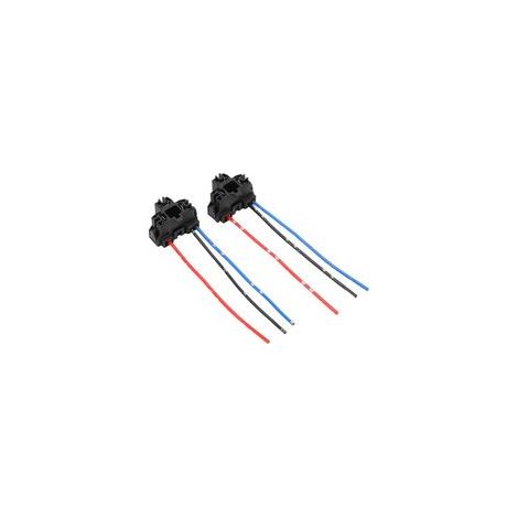 Lot de 2 connecteurs femelles H4-3 pour ampoules LED, résistants à la chaleur et à la corrosion, pour faisceau de phares de voiture, bateau ou remorque. (1/5)