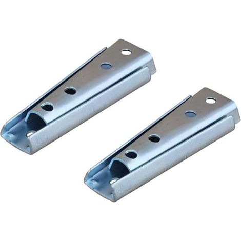 2 Paires de Supports de Fixation Murale de Panneau de Tête de Lit de 12cm, Connecteur de Meubles de Suspension à Emboîtement, Connecteur de Canapé Sectionnel en Métal Pour Canapé, Lit (1/5)