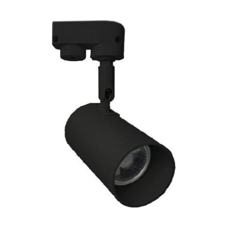 Proiettore Nero 20W Gu10 Binario Elettrificato Trifase