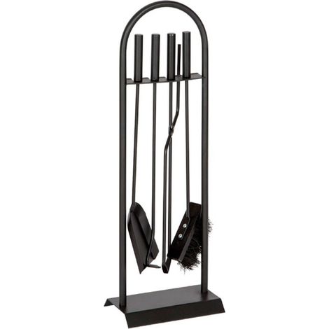 Accesorios chimenea 4 utensilios Atizador chimenea Cepillo limpia chimeneas Pinzas tenaza chimenea Pala chimenea