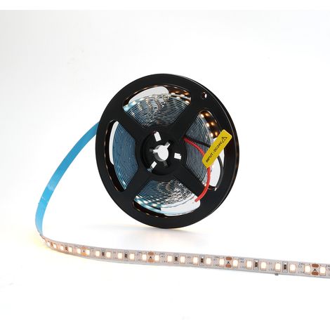 Ruban LED 24V 50W 5m 8mm 120 LED/m IP20 monocolore 2700K blanc chaud