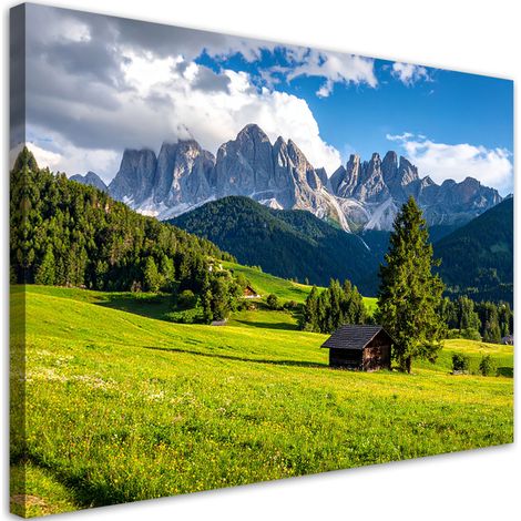 Wandbild Landschaft Berge Täler Natur 60x40 cm (1/5)