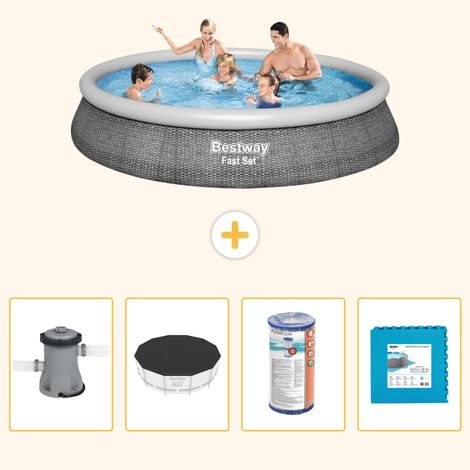 Bestway Bestway Fast Set Ronde - 396x84 cm - 5-pièces S254 (1/5)