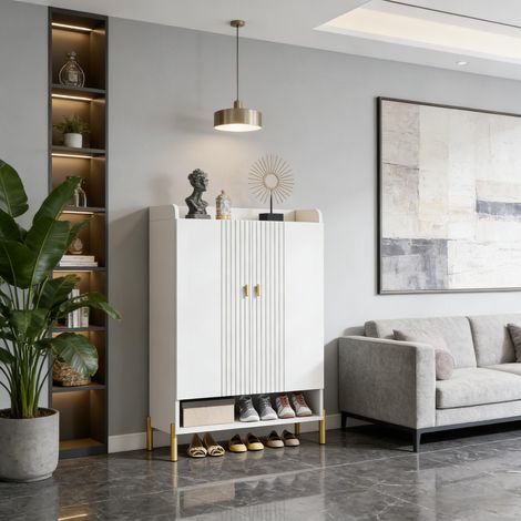 Armoires de style moderne,organiseur à chaussures ultra-fin,armoire à chaussures (armoire à chaussures uniquement) (1/5)