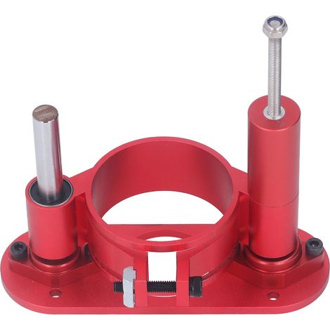 Tige de surélévation pour défonceuse, hauteur 47mm, alliage aluminium avec embase acier inox, plateau de travail réglable. (1/5)