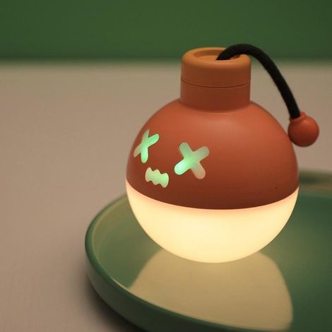 Lampe de table colorée et amusante, veilleuse suspendue, intensité variable, décoration de vacances, convient aux chambres d'enfants, orange (1/5)