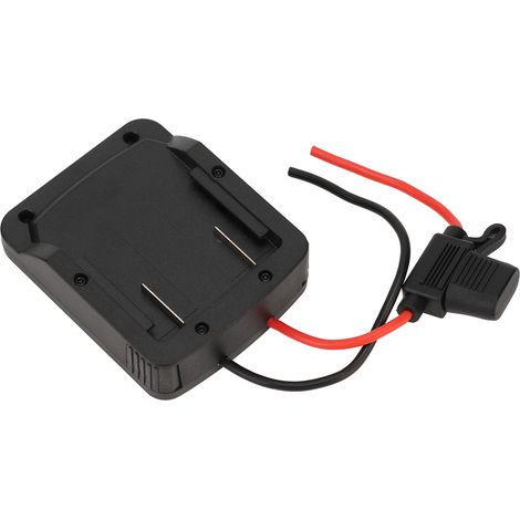 Adaptateur secteur 18 V au lithium avec connecteur ABS intégré et porte-fusible pour outil électrique 12 V (1/5)