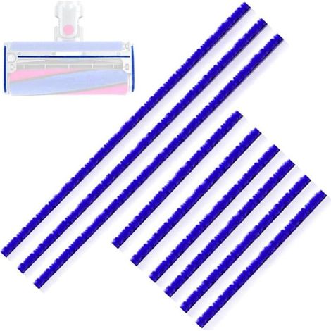 Lot de 9 bandes en peluche douce pour aspirateur Dyson V6 V7 V8 V10 V11 V12 V15 DC58 DC59 DC62 DC72 DC74,pièces de rechange souples pour têtes de nettoyage,3 longues(22,5 cm),6 courtes(11,5 cm) (1/5)