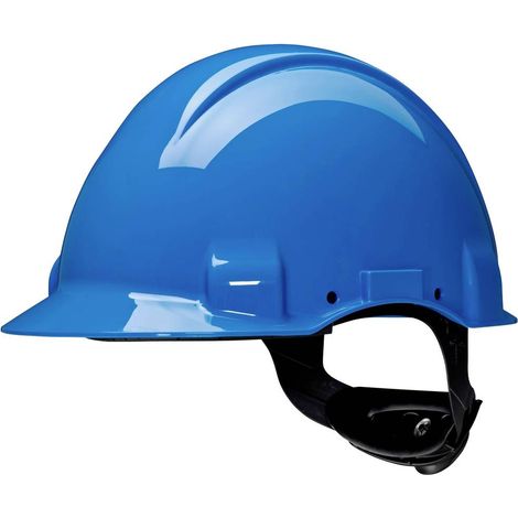 Casco di protezione G3001 blu non ventilato dielettrico 440V fascia antisudore in plastica 3M G31NUVBB (1/2)